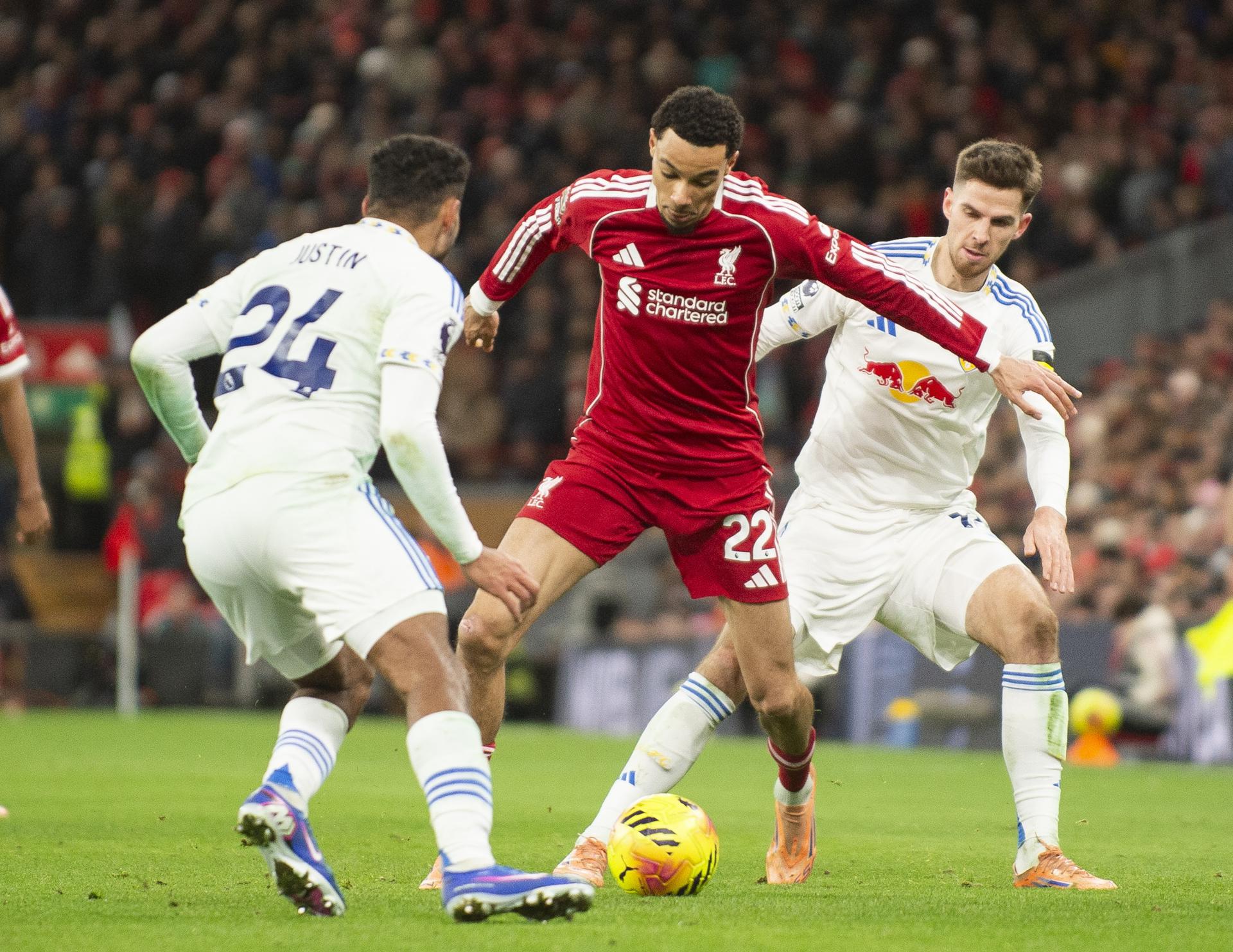 "Empate de Valor en Anfield: La Batalla Definida entre Liverpool y Leeds United"